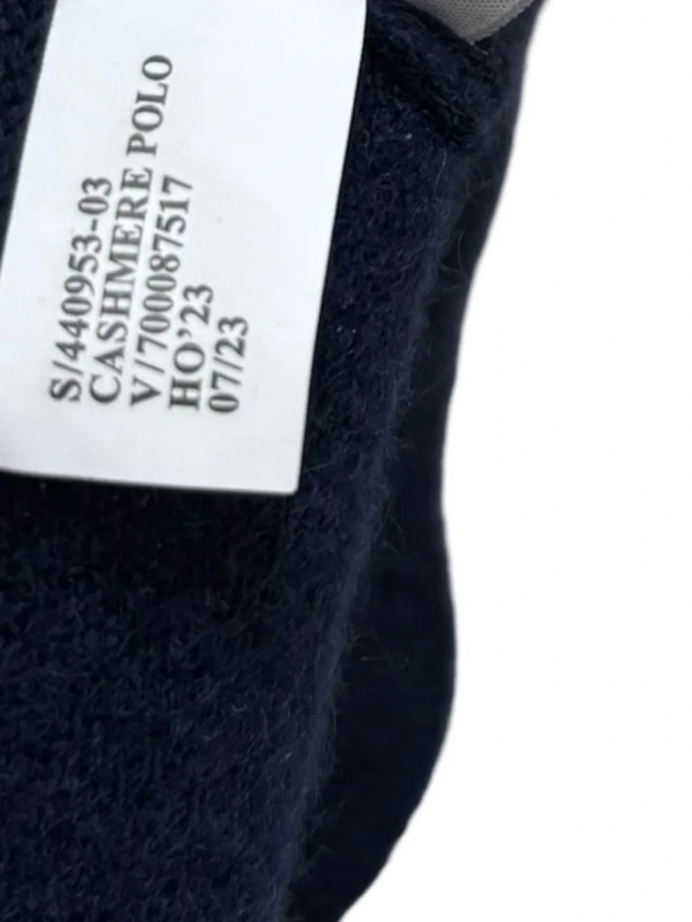 Banana Republic dark navy blue long-sleeve knit polo sweater 100% Cashmere Sz XL